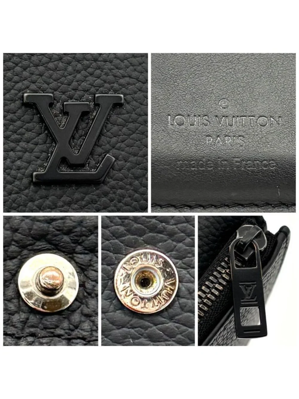 Louis Vuitton Portefeuille Pilot LV Aerogram Black Wallet